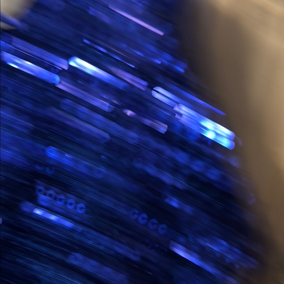 Blue Sequin Mini Dress - Picture 3 of 4